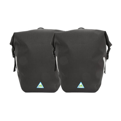 Yonder Waterproof Pannier Bags (2x25L) - Black